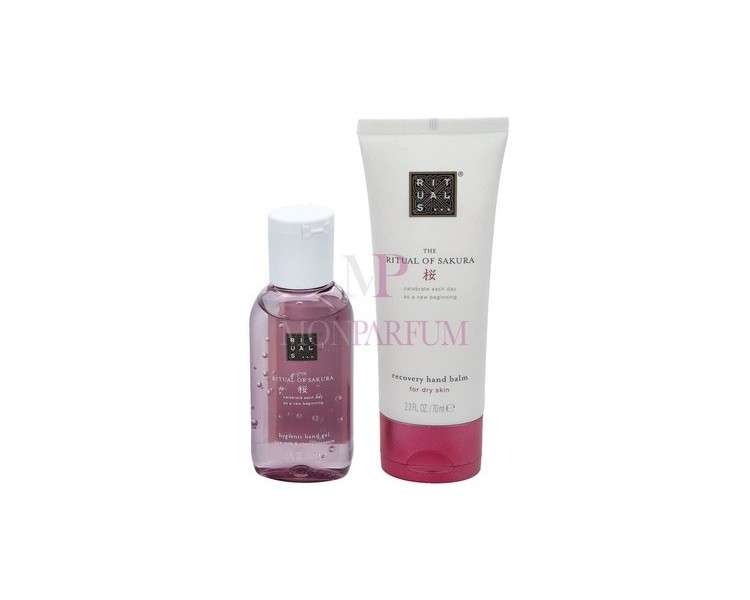 Rituals The Ritual Of Sakura Handcare Hygiene Set- Antibacterial Gel 50ml +  Hand Balm 70ml