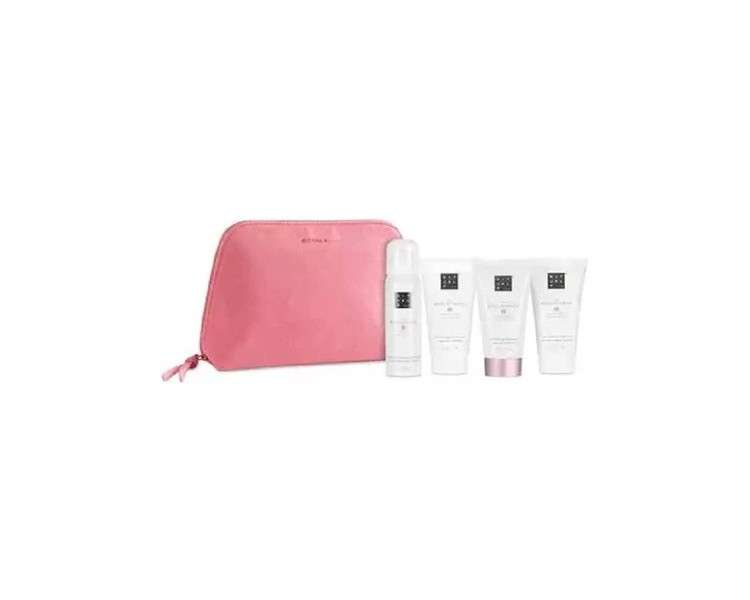 The Ritual of Sakura Body Care Travel Gift Set with Shampoo, Conditioner, Body Cream, and Shower Foam