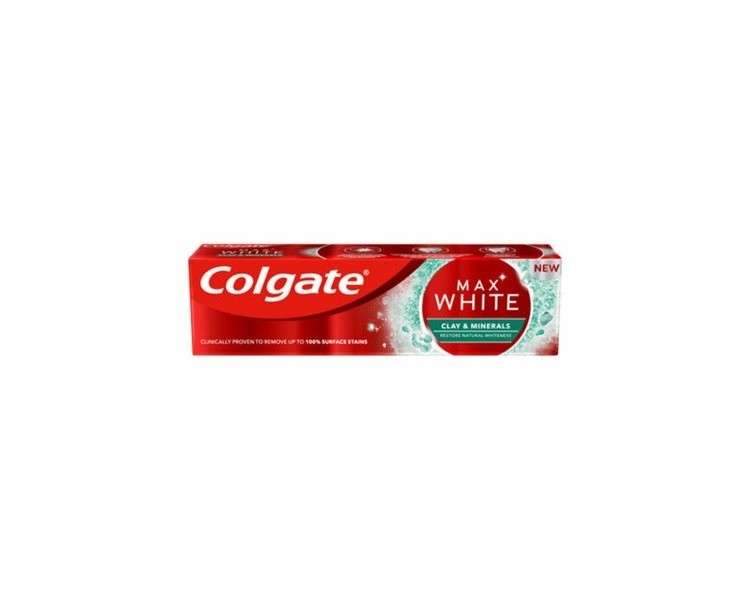 Colgate Max White Clay & Minerals Toothpaste 75ml