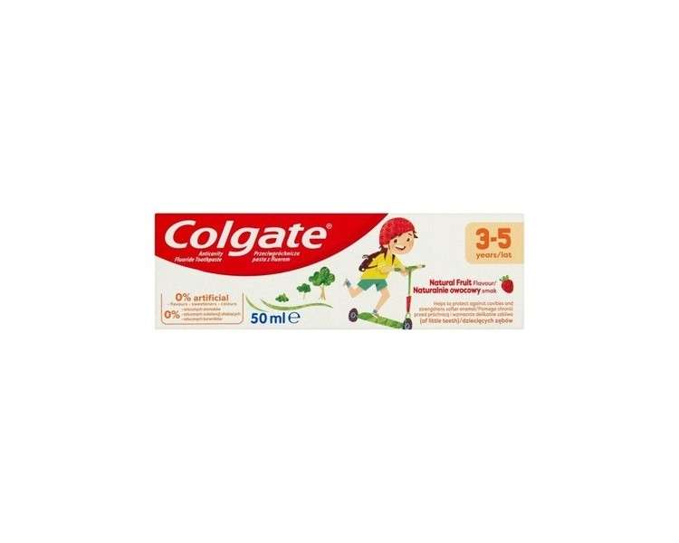 Colgate Natural Fruit Flavored Kids Toothpaste 50ml