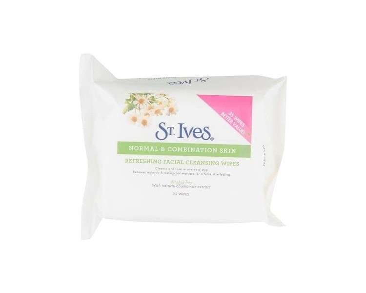 St Ives Refreshing Facial Cleansing Wipes 35 Wipes