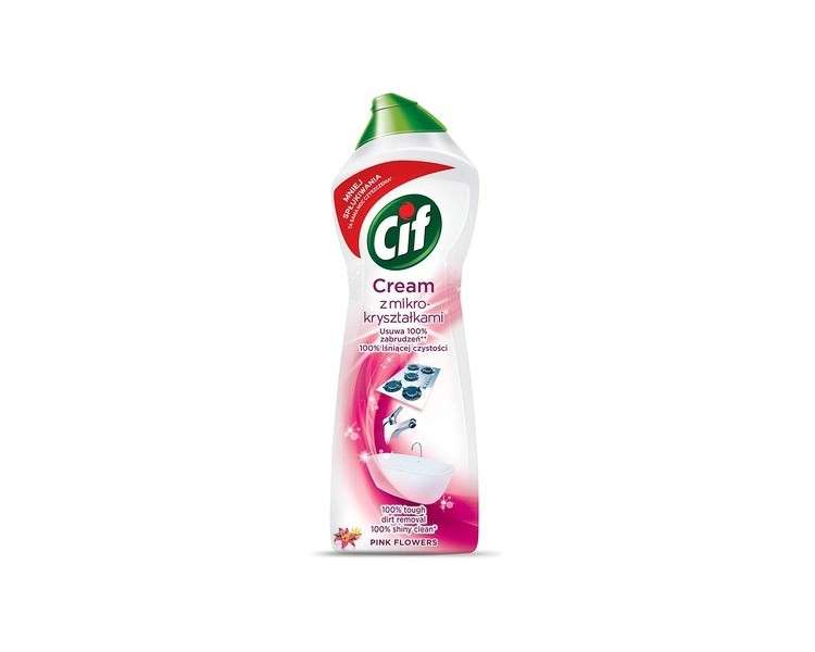 Cif Cream Pink Flowers Cleaner with Micro-Crystals 780g