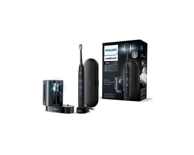 Philips Sonicare HX6850/57 ProtectiveClean 5100 Electric Toothbrush with UV Cleaning Device and Travel Case