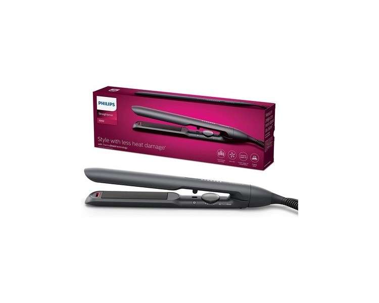 Philips 5000 Series Hair Straightener with ThermoShield Technology Black Model BHS510/00