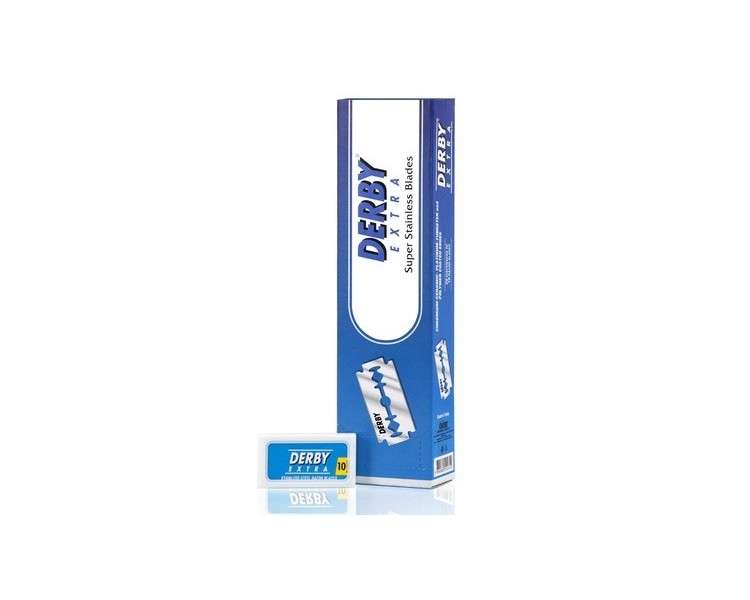 DERBY TOKAI Extra Blu Double-Edged Razor Blades 200 Count 230g