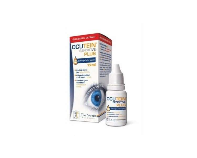 OCUTEIN SENSITIVE PLUS Moisturizing Eye Drops for Tired, Irritated, and Dry Eyes - 15ml