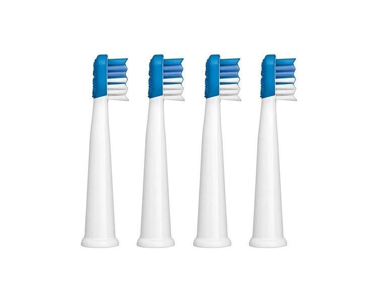 SENCOR SOX 012BL Replacement Heads Compatible with SOC 091x Toothbrushes - Tongue Cleaner with Silicone Bristles - 2 Pack in Compact Packaging Blue/White Black ABC