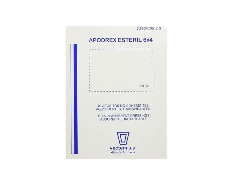 Aposito Apodrex Esteril 6x4cm 6 Units