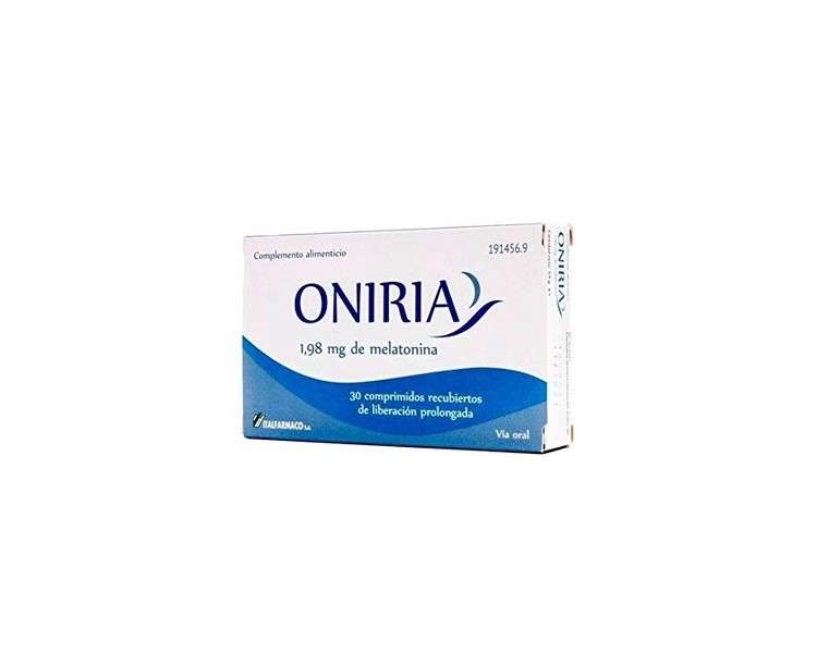 Oniria 30 Comp Lib Prolong 1.98mg Melatonin