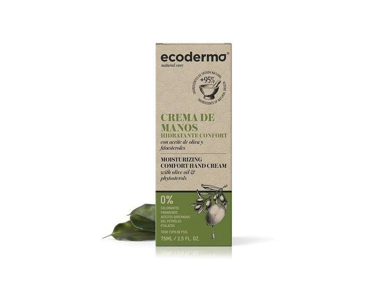 Ecoderma Moisturizing Comfort Hand Cream 75ml - Night Repair and Dermal Metabolism Stimulation