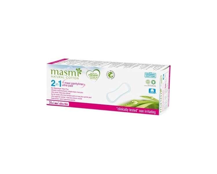 MASMI NATURAL COTTON Bio Maxi Extra Long Panty Liners