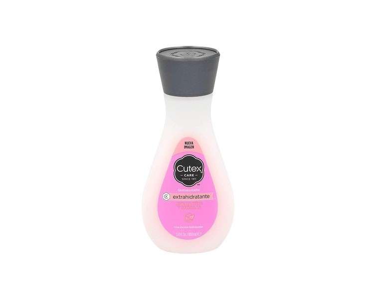 Extra-hydrating nail polish remover with moisturizing lotion flask 100 ml