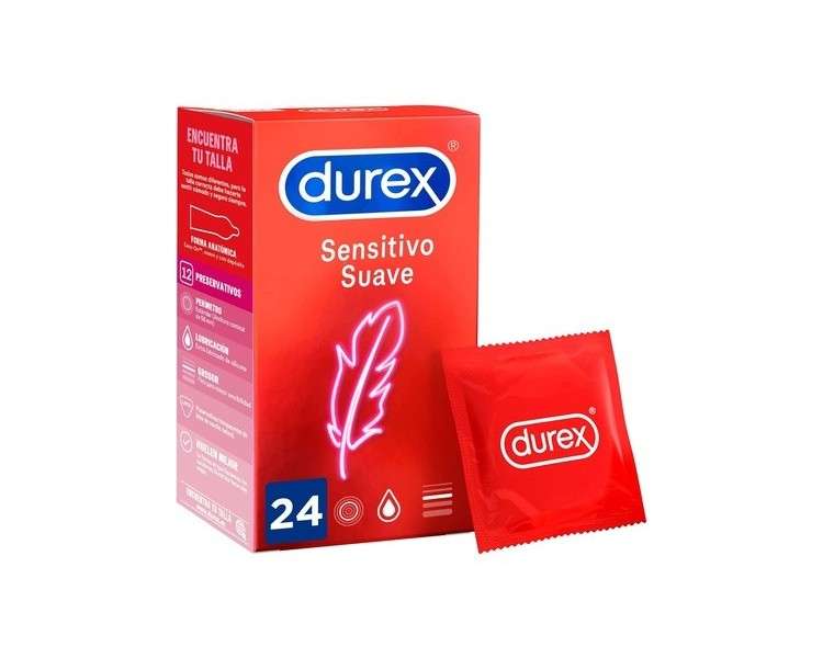 Durex Feel Real Condoms for More Intense Sensation 24 Units