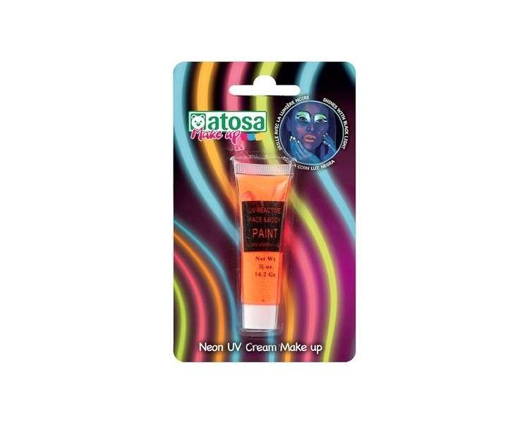 Neon Orange UV Makeup Tube