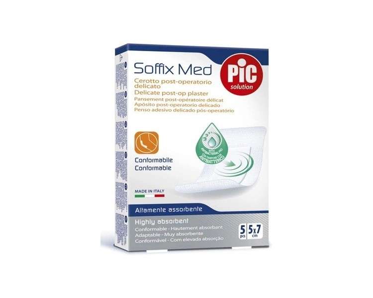 Aposito Pic Soffixmed Antibacterial Dressing 5x7cm 5 Units