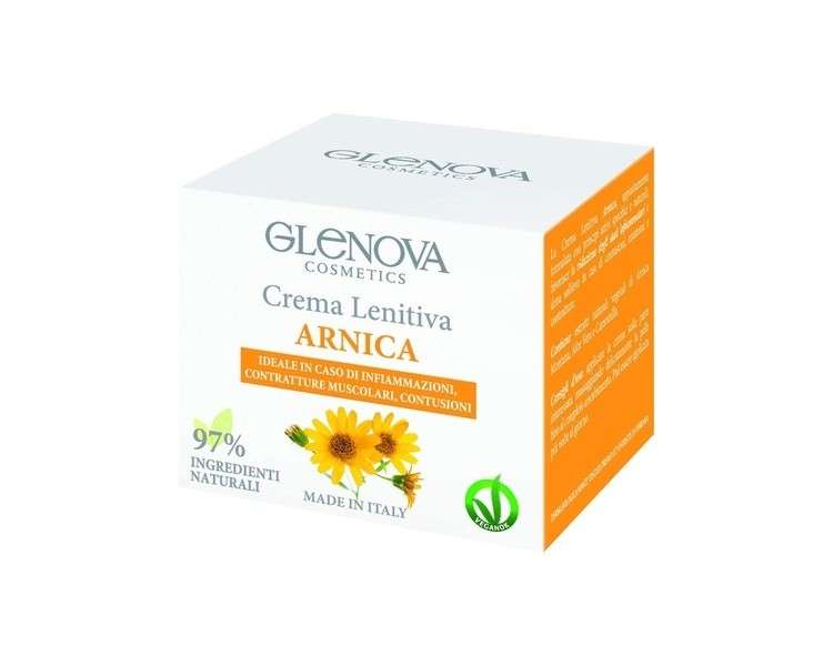 GLENOVA Cosmetics Calming Arnica Cream Ideal for Inflammation, Muscle Tension, and Bruising