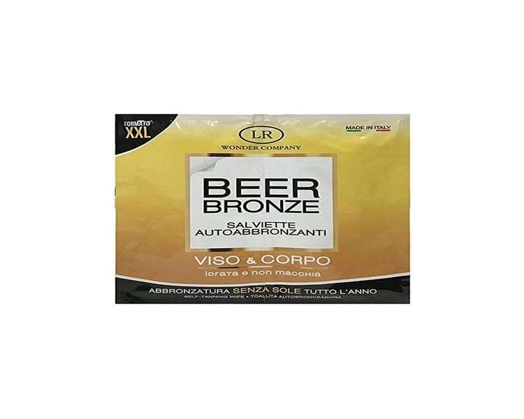 Beer Bronze, 1 Bag With 2 Wipes For Face And Body 10 Ml - Wonder