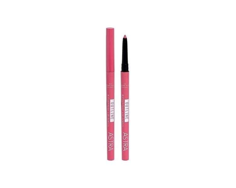 Astra Outline Waterproof Lip Pencil Think Pink 02 - Pack of 2