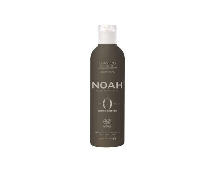 NOAH Origins COSMOS ORGANIC Volumizing Shampoo 250ml - Made in Italy - Cruelty Free Nickel Tested