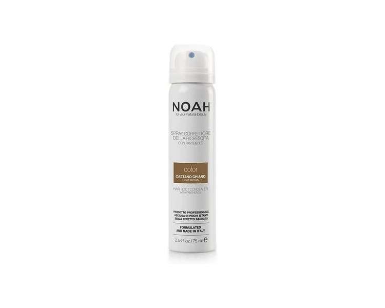 NOAH Hair Root Concealer with Vitamin B5 Light Brown 75ml - Made in Italy - Cruelty Free, No SLS or Parabens - Nickel Tested