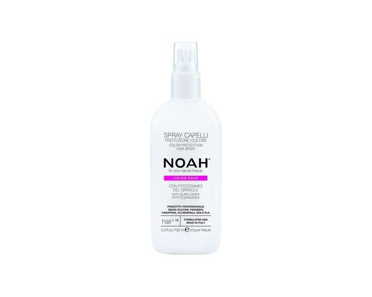 NOAH 1.16 Color Protection Hair Spray 150ml - Formulated and Made in Italy - Cruelty Free No SLS or Parabens Nickel Tested