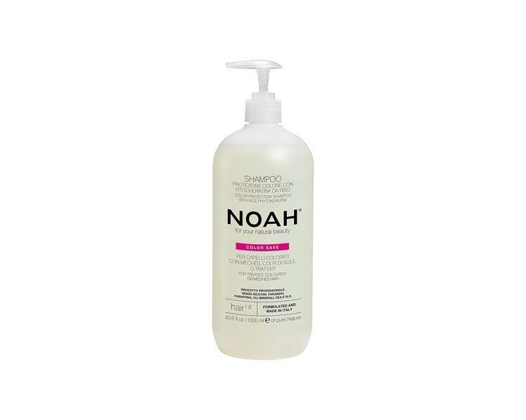 NOAH 1.6 Color Protection Shampoo 1000ml - Formulated and Made in Italy - Cruelty Free Nickel Tested