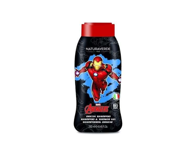 Naturaverde Kids Marvel Avengers Iron Man Children's Shampoo and Body Wash with Calendula and Chamomile Extracts 250ml