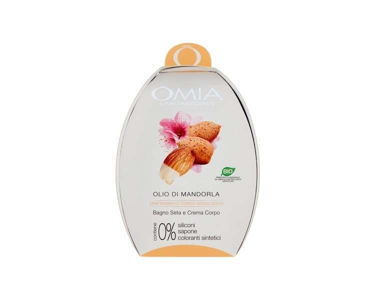 Omia Almond Body Oil with Body Cream Moisturizer and Regenerating Emollient - Dermatologically Tested