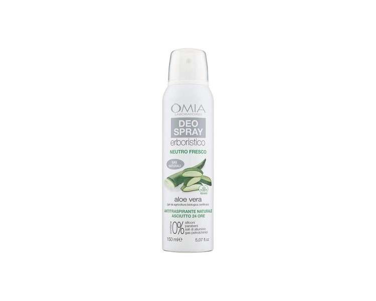 Omia Aloe Vera Herbal Spray Deodorant for Intense Sweating 150ml