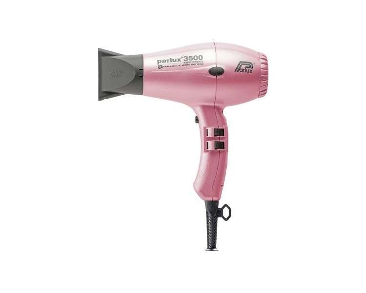 Parlux 3500 SuperCompact Ceramic + Ionic Professional Hair Dryer Pink