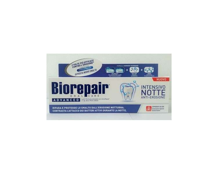 Biorepair Advanced Intensive Night Anti-Erosion Toothpaste 75ml