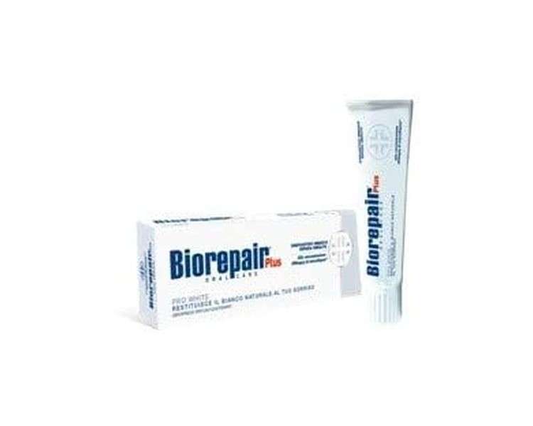 Biorepair Pro Plus White Natural Teeth Whitening Toothpaste 75ml