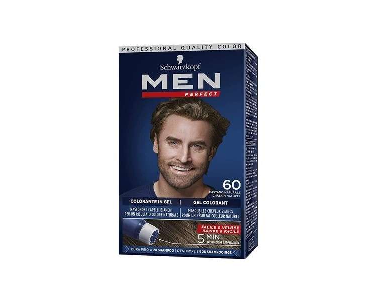 Men Perfect Non-Ammonia Gel Hair Color N60 Natural Brown