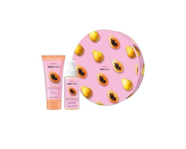 Pupa Kit Fruit Lovers Iii With Shower Milk And Scented Water - Papaya