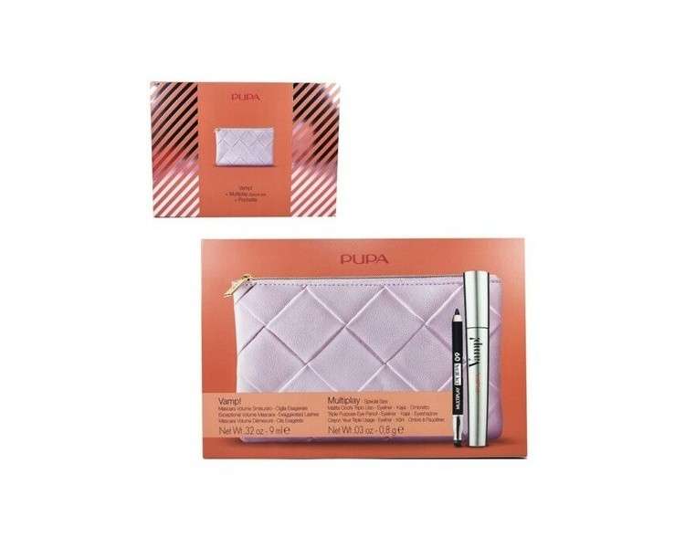 Pupa Vamp Pochette Mascara Black + Pencil Eyes Eyeliner Kajal Eyeshadow 3631