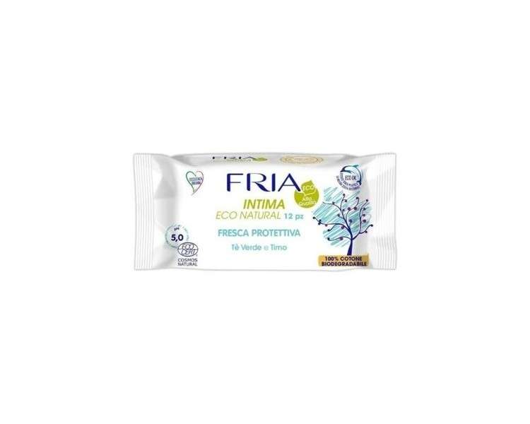 FRIA Intima Eco Natural Fresh Protective Wipes 12 Count