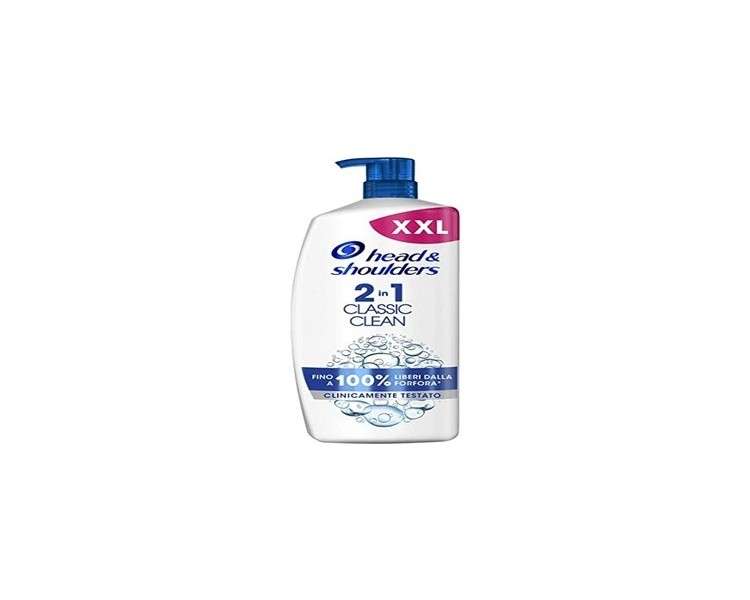 Head & Shoulders Classic Clean 2in1 Anti-Dandruff Shampoo & Conditioner with Aloe 900ml