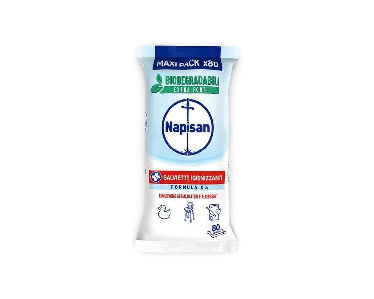 Napisan Hygiene Wipes 80 Count