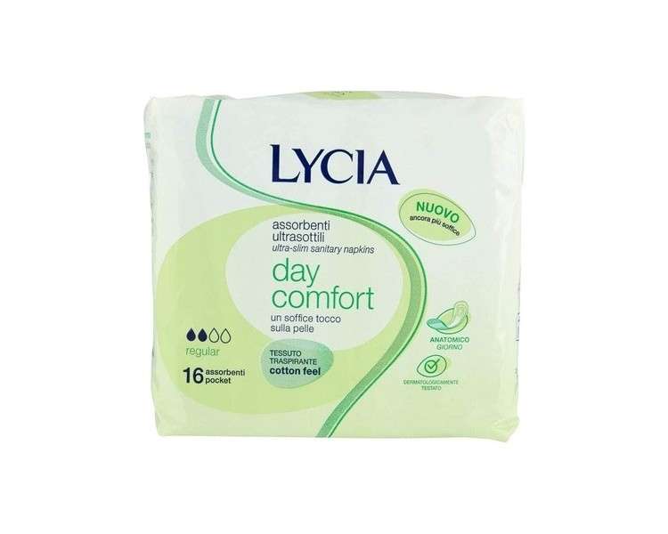 LYCIA Pack of 16 Ultra Anodized Sanitary Napkins