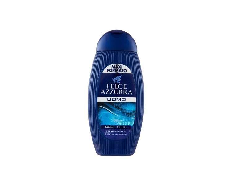 Felce Azzurra Cool Blue Shower Gel Shampoo for Men 13.53 Ounces