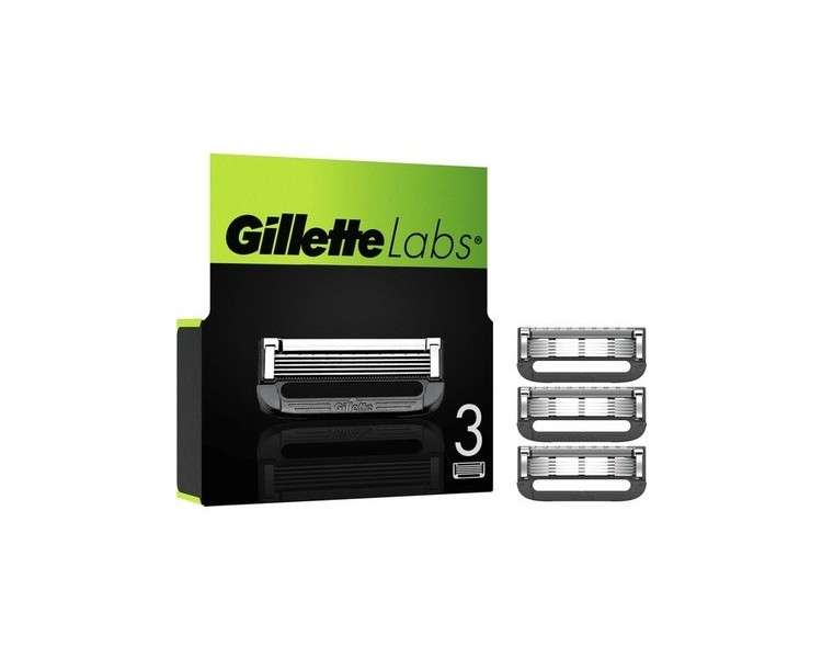 Gillette Blade Refills For Gillettelabs - Exfoliating Bar And Heated Razor - 3 Razor Blades