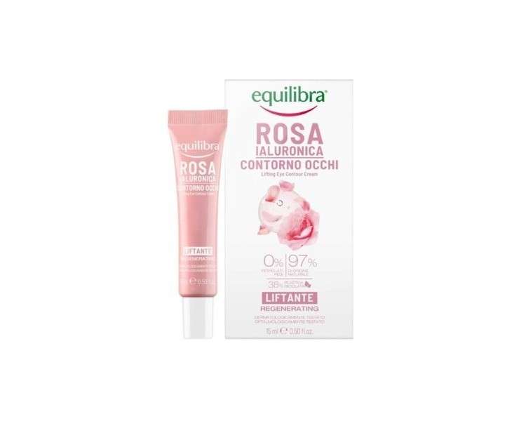 Equilibra Rosa Rose Lifting Eye Cream with Hyaluronic Acid 15ml