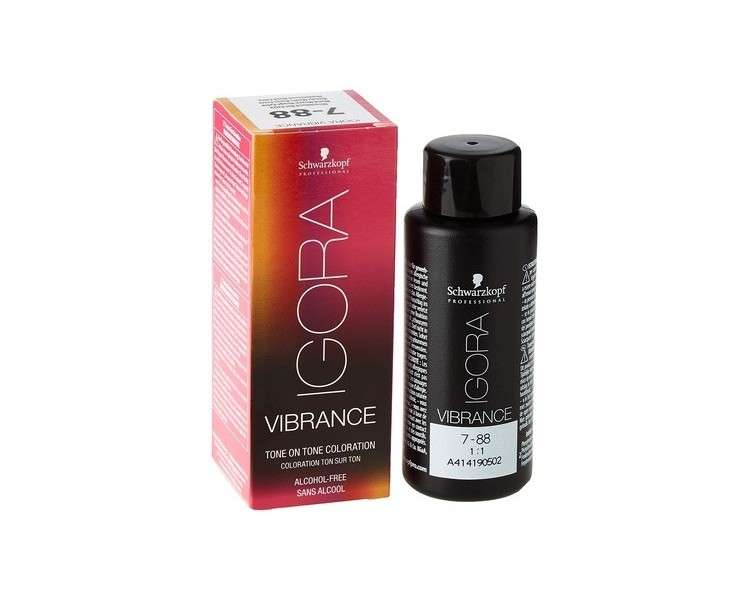 Schwarzkopf Igora Vibrance hair colour 7-88 Medium Blonde Red Extra 60ml