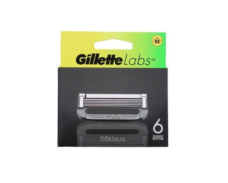 Gillette Blade Refills For Gillettelabs 6 Razor Blades