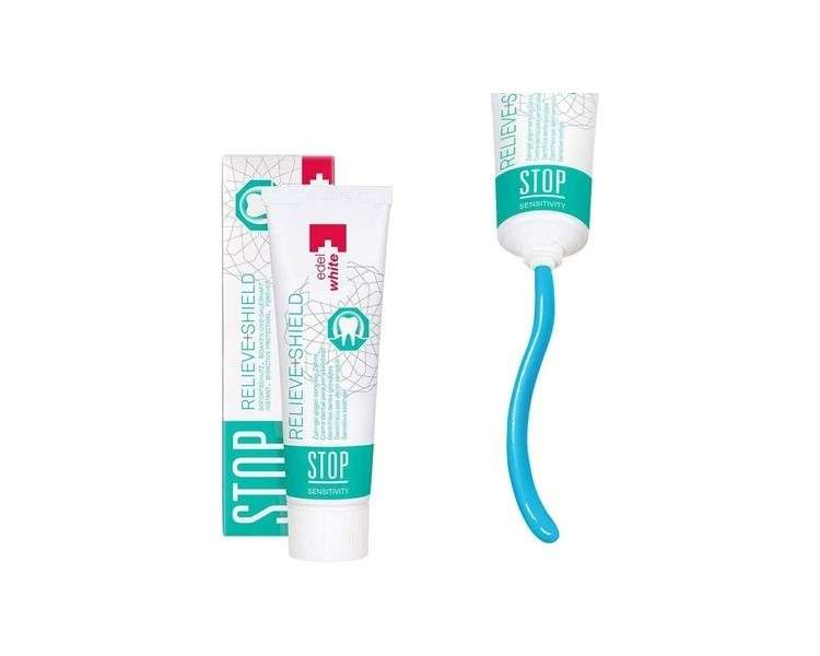 STOP Relieve+Shield Edelwhite Toothpaste