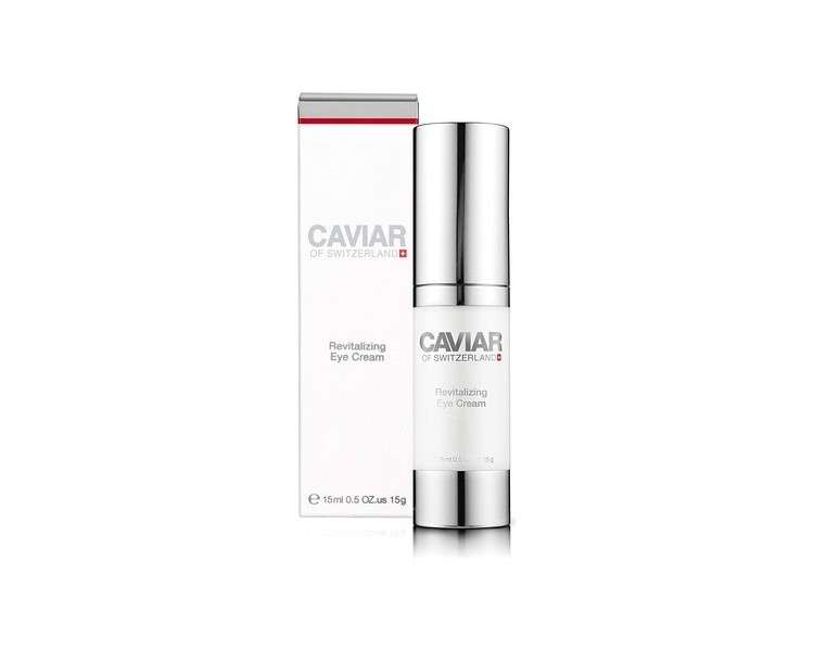 Caviar of Switzerland Revitalizing Eye Cream 15ml - Reduces Wrinkles, Dark Circles, and Puffy Eyes