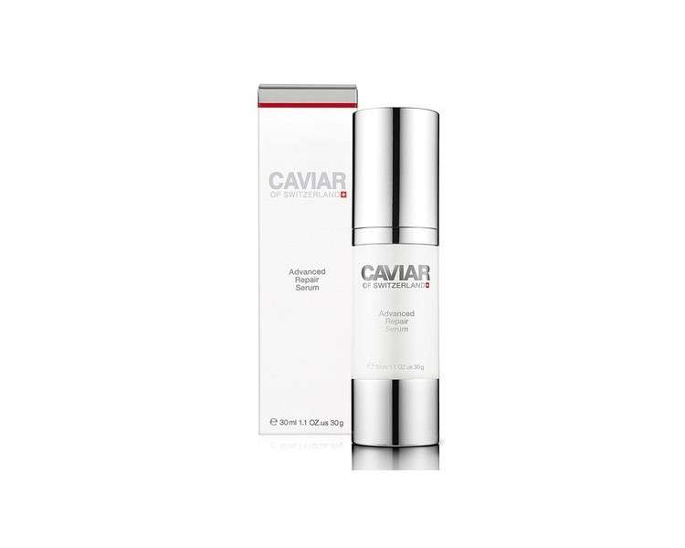 Caviar of Switzerland Advanced Repair Serum 30ml Anti-Aging and Anti-Wrinkle Nourishing and Soothing Moisturizing and Rejuvenating