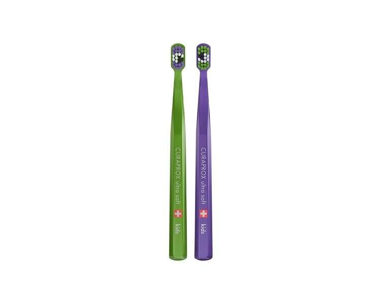 Curaprox CS Kids Hand Toothbrush Special Edition Little Bacterias Ultra Soft for Children