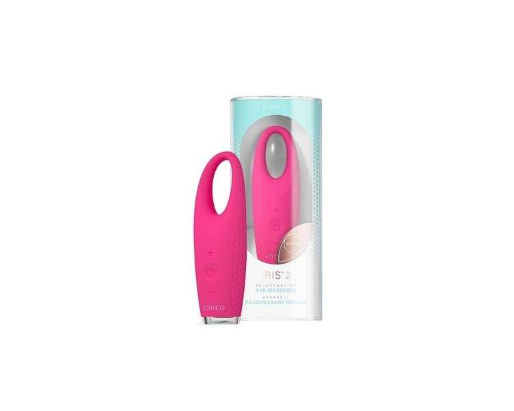 Foreo IRIS 2 Rejuvenating Eye Massager for Dark Circles, Puffy Eyes & Anti-Aging Fuchsia