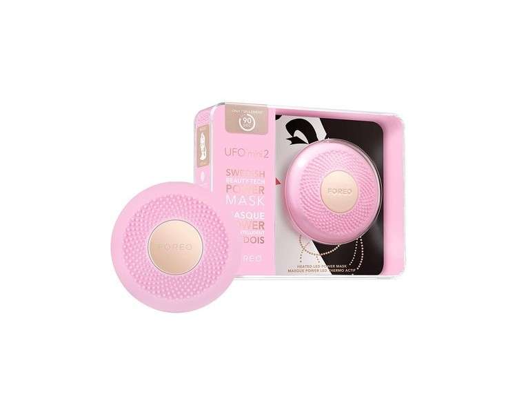 Foreo Ufo Mini 2 Full Facial LED Mask Treatment with Red Light Therapy and Face Massager Pearl Pink